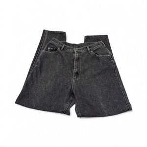 Women’s Black Vintage 80’s 90’s Lee Pepper Stretch Jeans Size 16